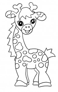 baby giraffe coloring page picture  animal place