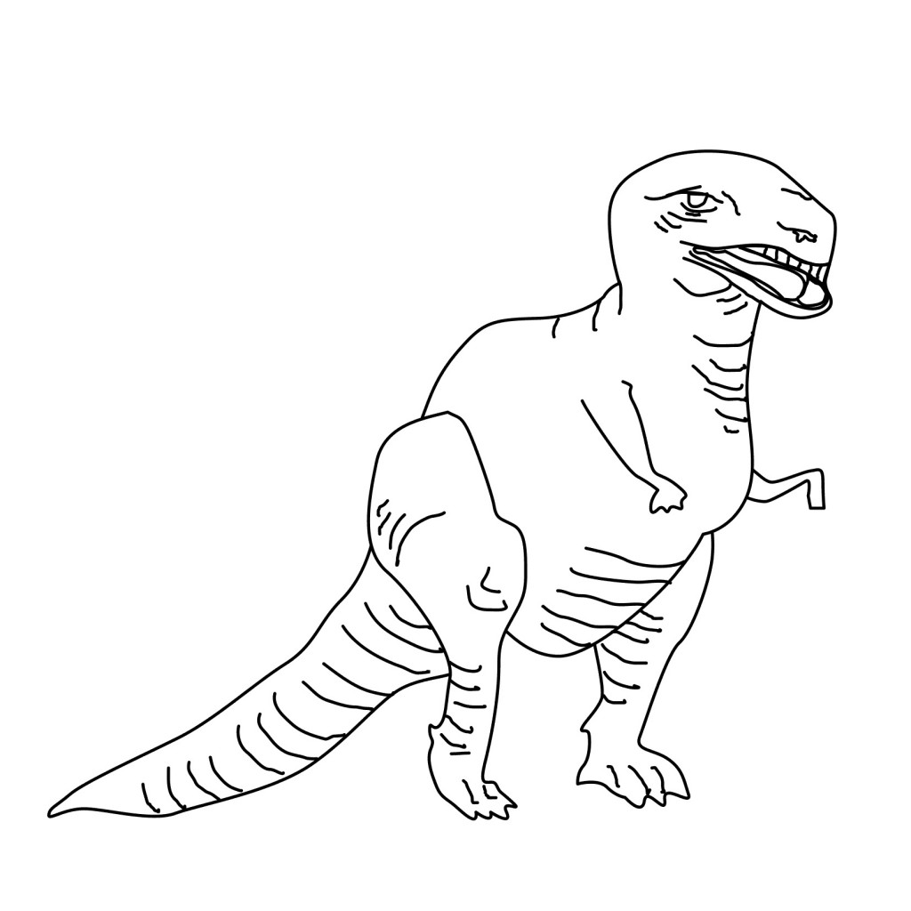 coloring page of dinosaur photo animal place