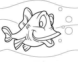 Coloring Page of Fish Pictures – Animal Place