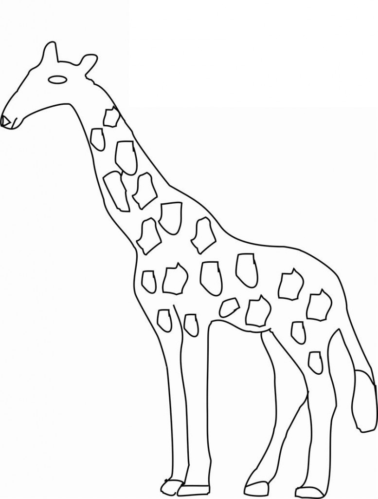 Download Coloring Pages of Giraffe Images - Animal Place