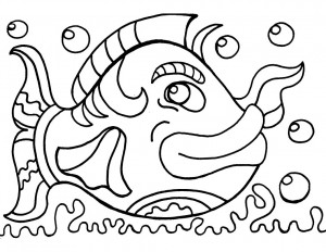 Fish Coloring Page Image – Animal Place