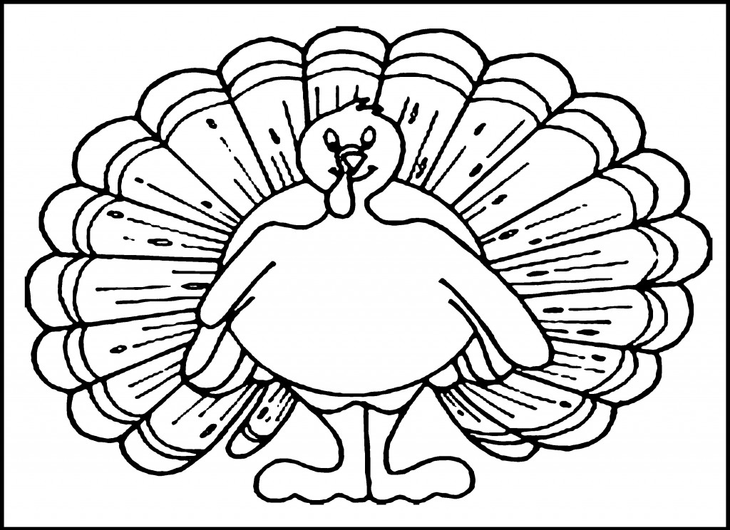 Coloring Page Turkey Photo – Animal Place