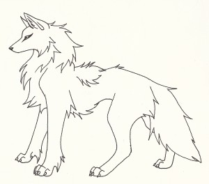 coloring page of wolf pictures  animal place