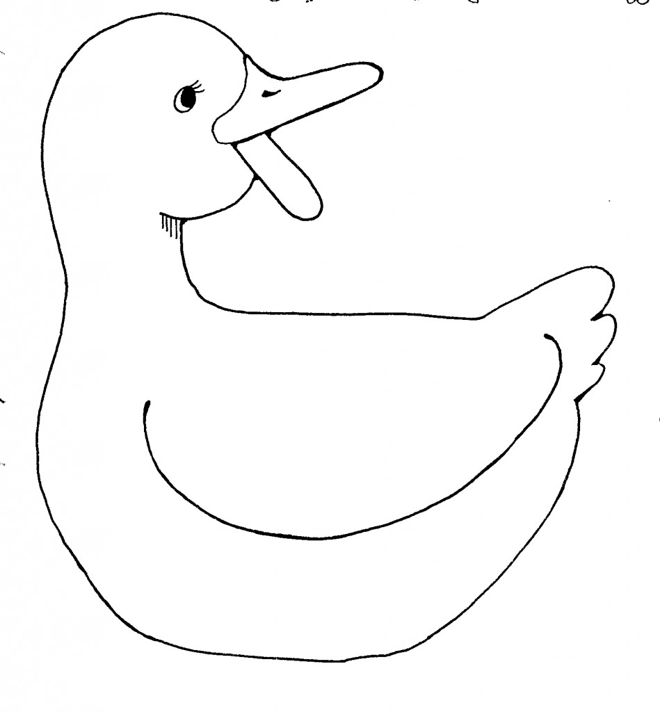 Coloring Pages of Duck Picture – Animal Place