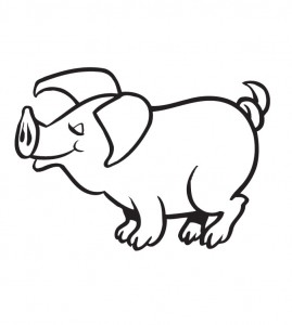 Coloring Pages of Pig Images – Animal Place