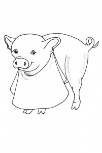 Coloring Pages of Pig Pictures – Animal Place