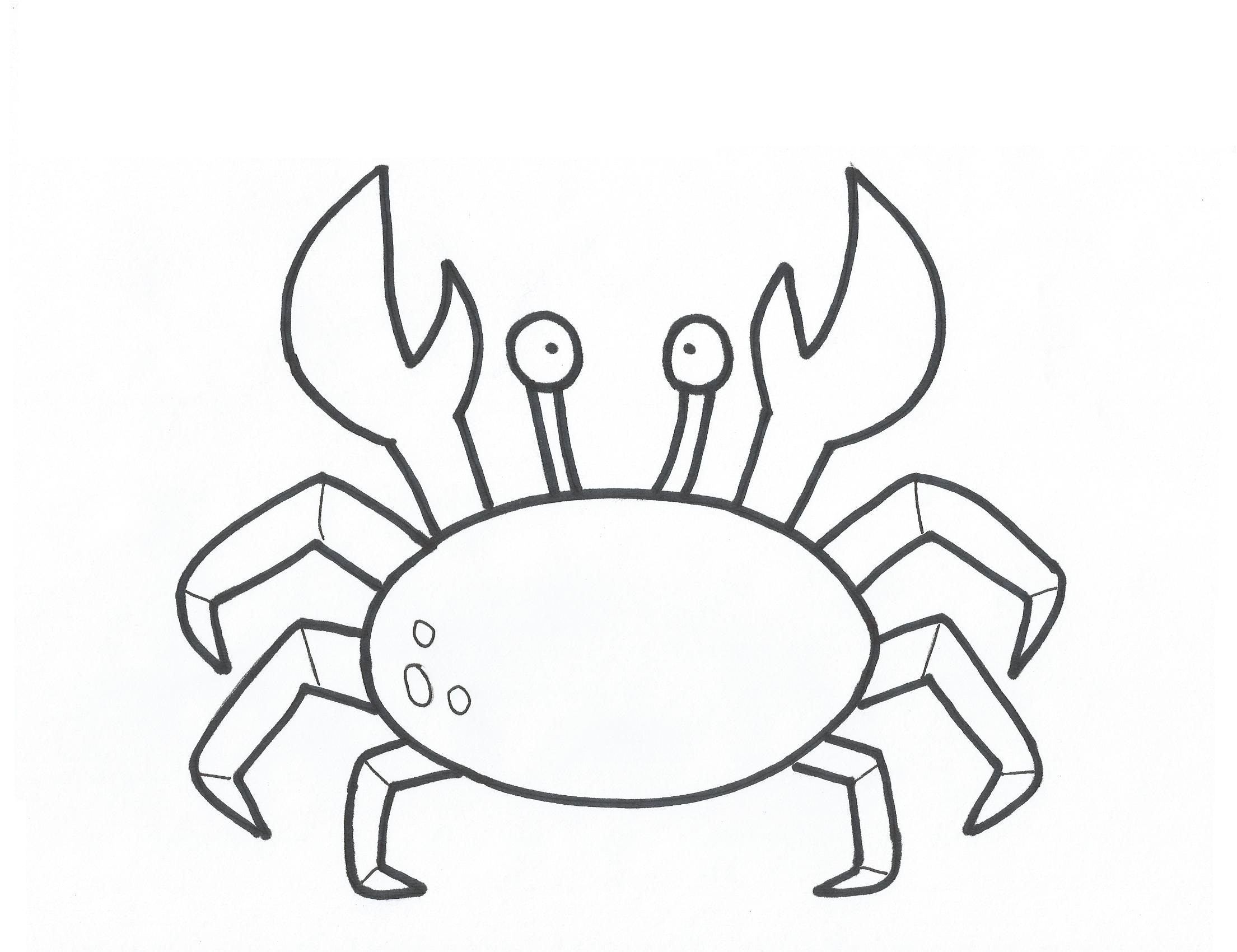 Crabe Dessin Az Coloriage Coloring For Kids Coloring Pages For | Images ...