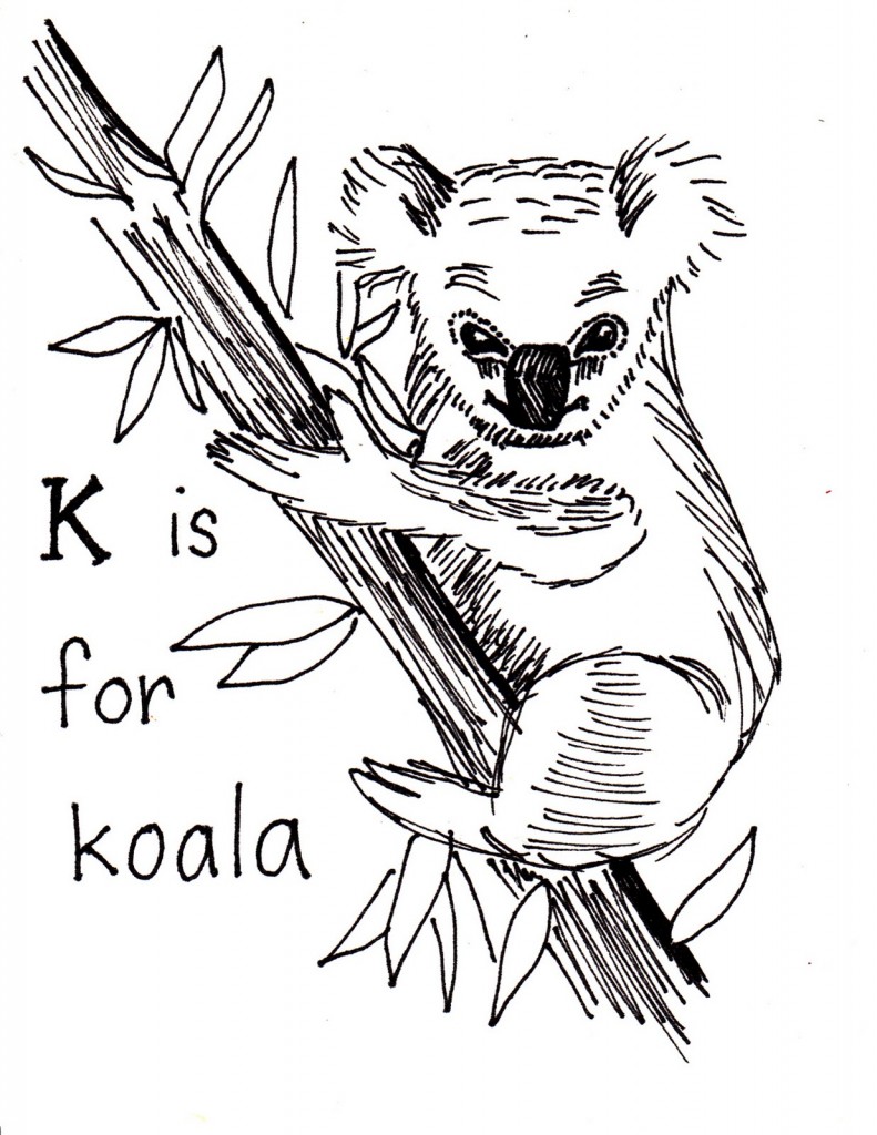 Koala Coloring Pages for Kids – Animal Place