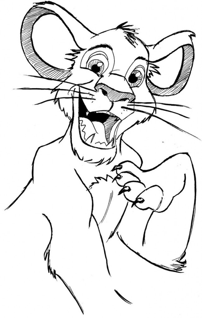 Lion King Coloring Page Image – Animal Place