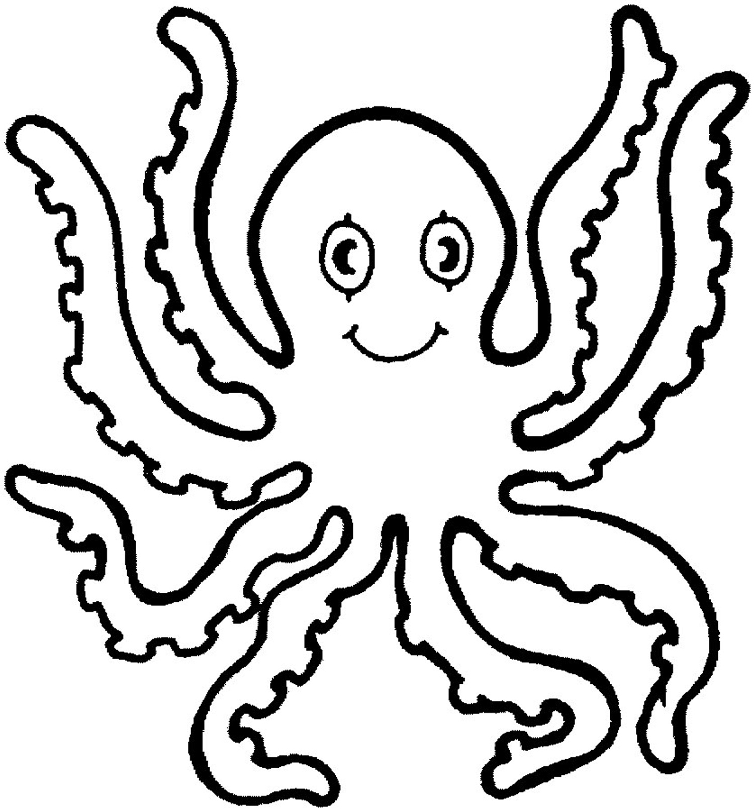 Free Printable Octopus Coloring Pages For Kids - Animal Place