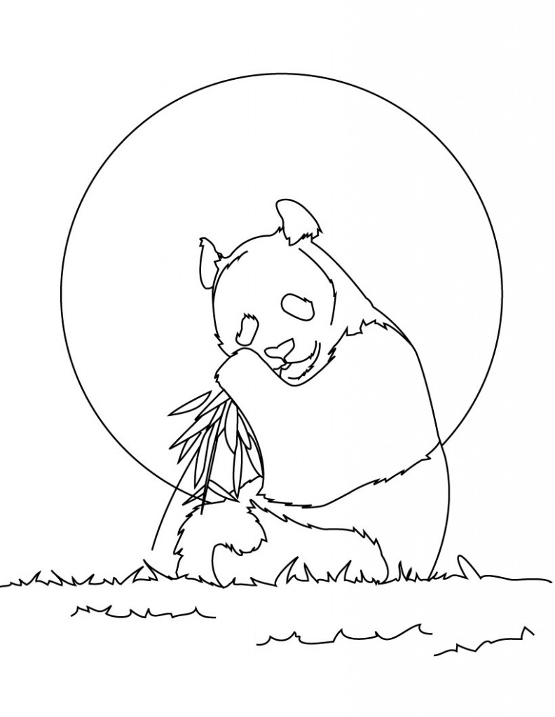 panda coloring pages animal place