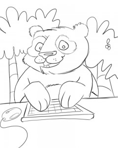 panda coloring pages photo  animal place