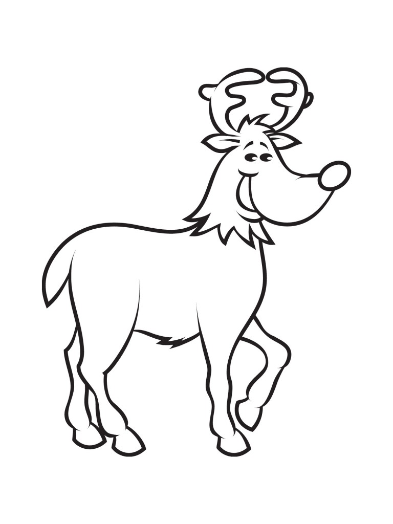 Reindeer Coloring Page Images - Animal Place