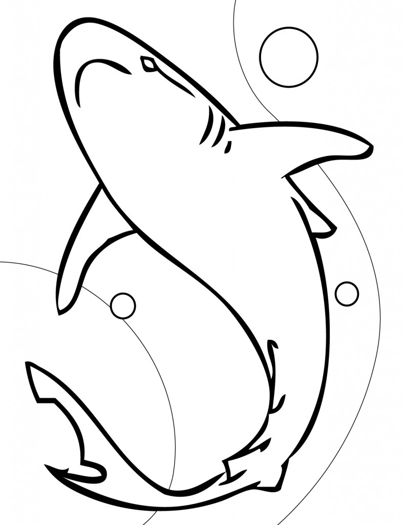 Shark Coloring Pages Picture – Animal Place