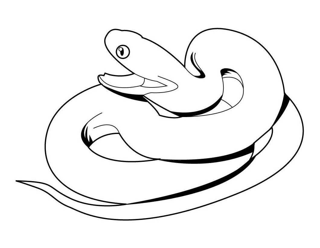 Coloring Pages Of Snakes For Kids