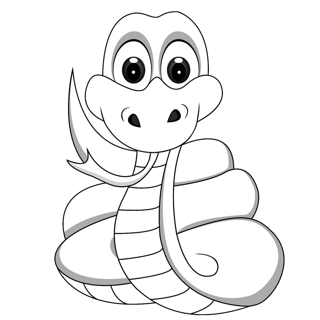 Snake Coloring Page For Kids Pictures Animal Place