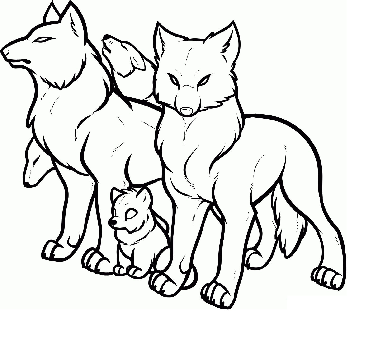 Coloring Page Of Wolf