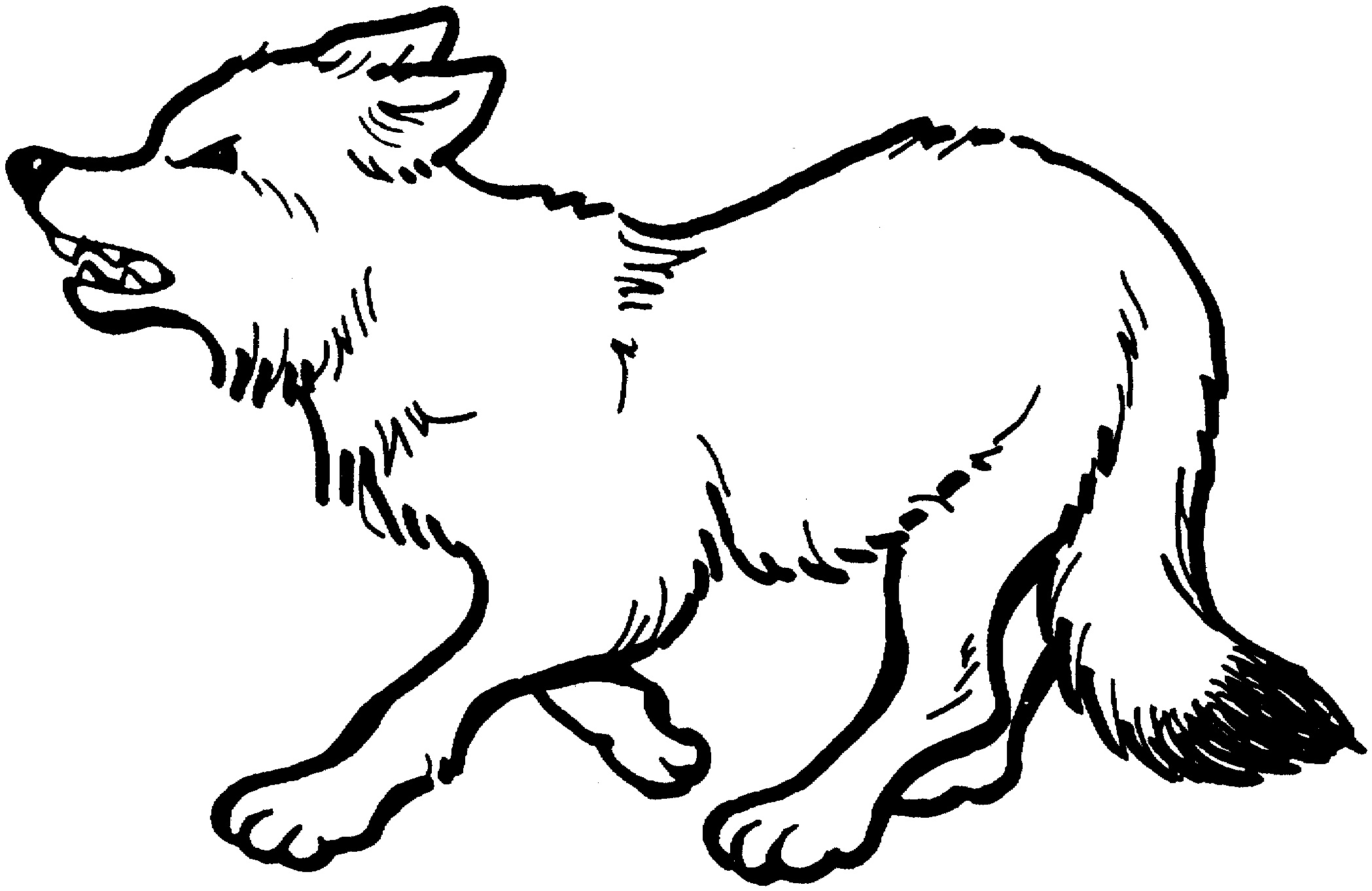 balto howling coloring pages