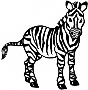 Zebra Coloring Pages for Kids Photos – Animal Place